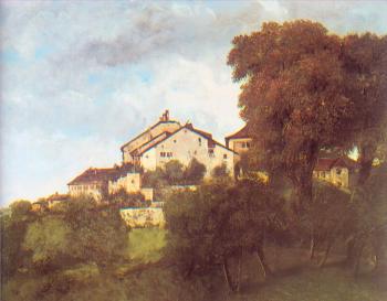 Gustave Courbet : The Houses of the Chateau D'Ornans